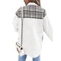 Pikkukuva 4 / 5: Naisten napilliset denimtakit, pitkähihaiset vapaa-ajan paidat White L