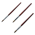 Miniatyrbild 1 av 5: 3-delad nagelborste set, Kolinsky akryl nagelborstar för akrylapplikation, nagelförlängning för salong DIY 10*12*14