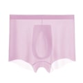 Pikkukuva 1 / 3: Miesten alushousut 3D-stereo leimaus yksiosainen miesten jääsilkki bokserit hengittävät saumattomat seksikkäät läpinäkyvät alushousut purple 4XL
