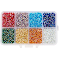 Miniatyrbillede 1 af 5: 12/0 Glas Perler Gennemsigtige Farver Regnbue DIY Løse Spacer Mini Glas Perler 2mm
