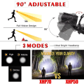 Miniatyrbild 3 av 5: Uppladdningsbar LED-pannlampa 10000 lumen Xhp70.2 Kraftfulla pannlampor Hög effekt Arbetslampa Zoombar pannlampa