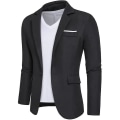 Pikkukuva 1 / 5: Miesten rennot bleiserit, slim fit -malliset puvuntakit, tyylikäs lovikaulusbleiseri Black M