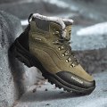 Miniatyrbilde 2 av 5: Herre Tursko Mid-Top Varm Fleece Bomullssko Fr9055 Green EU 47