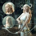 Miniatyrbild 5 av 5: 4 par elfenöra latex älva öron mjuka elfenöron set spetsöron för halloween cosplay karneval party karneval kostym