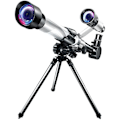Pikkukuva 1 / 5: Teleskooppi Lapsille Aikuisille Aloittelijoille 50mm Aukko Astronominen Teleskooppi Refraktori Jalusta Etsin Retkeilyyn Ja Tähtien Katseluun Kuun Ja Planeettojen Tarkkailuun