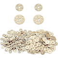 Miniatyrbilde 1 av 5: 400 stk. messing Heishi-perler 6mm 8mm skive løse perler gyldne flate runde avstandsperler for smykkelaging DIY håndverk, hull: 1,2 mm