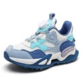 Miniatyrbilde 1 av 5: Basketballsko for gutter, høyt overdel, pustende sportsko, sklisikre, trendy sneakers 8952 Blue EU 29