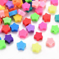 Miniatyrbillede 1 af 2: 50 stk. Håndlavede Polymer Ler Perler til DIY Smykkefremstilling Stjerne Blandet Farve 9x9~10x4~5mm Hul: 1.6mm