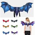 Miniatyrbillede 1 af 5: Dragevinge Udklædning til Voksne Dragevinge Np Halloween Jul Fødselsdagsfest 60cm Blue