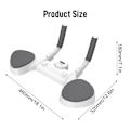 Miniatyrbild 2 av 4: Bärbar Planktränare med Timer Hemmagym Formning Fettförbränning Träningsutrustning white