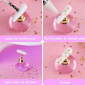 Miniatyrbild 4 av 5: Nail Art Hollow Flash Sequin 12-färgad Holografisk Flash Blandad Hjärtformad Alla hjärtans dag nageldekoration Set4