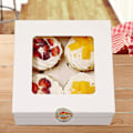 Miniatyrbillede 4 af 5: 5 stk. Heilwiy hvide bagerkasser med vindue, papir gaveæsker til bagværk. Cupcakes gave