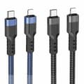 Miniatyrbilde 2 av 5: Hoco U110 20w Usb-c / Type-c Til 8 Pin Pd Ladekabel Datakabel Lengde 1.2m (blå)