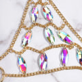 Miniatyrbild 5 av 5: Kroppskedjor Smycken Tillbehör - Boho Kristall Tofs Bikini Set Strand Cosplay Behå