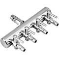 Miniatyrbilde 1 av 5: Luftfordeler for dam, 4-veis Justerbare Akvarieluftventiler, Luftledningsdeler, Akvariumluftstrømningsventil for Akvarium, T-luftsplitterutløp (4 veier)