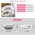 Pikkukuva 5 / 5: Kokoontaitettava Sitz-kylpy WC:hen, Sitz-kylpyallas raskaana oleville naisille, peräpukamat, vanhukset, sopii yleismallisiin WC-istuimiin ja pyörätuoli-WC:hen, harmaa