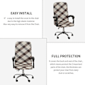Miniatyrbilde 4 av 5: Kontorstoltrekk Universal Stretch Mikrofiber Vaskbart Kontorstoltrekk Trykt