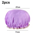 Miniatyrbilde 2 av 5: Dusjhette for kvinner foret dusjhette maskinvaskbar gave purple