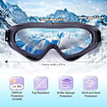 Miniatyrbild 2 av 5: 2-pack skidglasögon, Iave-kompatibla snowboardglasögon för