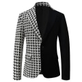 Miniatyrbillede 1 af 5: Mænds Smokingjakke, Slank Pasform Stilfuld Blazer Casual Blazer Beige L
