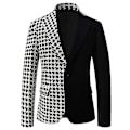 Miniatyrbillede 1 af 5: Mænds Smokingjakke, Slank Pasform Stilfuld Blazer Casual Blazer Beige M