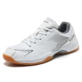 Miniatyrbilde 1 av 5: Lett Sneakers For Menn Og Kvinner - Mote-sko For Innendørsbane, Egnet For Badminton 3Dx86 WhiteGray EU 39