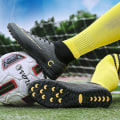 Miniatyrbillede 5 af 5: Herre Fodboldsko Pigge Fodboldsko Til Unge Ankelstøvler Atletisk Sneaker 2039-1 Black EU 36