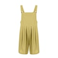 Miniatyrbillede 2 af 4: Dame Ærmeløs Justerbar Overalls Jumpsuit Yellow M