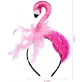 Miniatyrbillede 2 af 5: 1 stk. flamingo-pandebånd, sjovt pandebånd, karnevalshovedbeklædning, festpandebånd til halloween, fester og cosplay