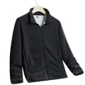 Miniatyrbillede 1 af 5: Herre Vinter Fuld-lynlås Tyk Dobbeltsidet Plys Polar Fleece Jakke dark gray XL