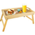 Miniatyrbilde 1 av 5: Sengebrett med sammenleggbare ben, frokostbrett i bambus for spising, seng, sofa, arbeid, tegning, kjøkkenfat, sammenleggbart serveringsbrett for seng