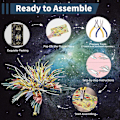 Miniatyrbild 4 av 5: Piececool 3d Metal Pussel Konstellation Kits Vattumannen Fiskarna Väduren Diy Montering Modell Kits Pussel Leksaker För Tonåring GEMINI