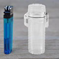 Miniatyrbilde 3 av 5: Lett beskyttelse, gjenbrukbar lighter, beskyttelsesetui for lette beholdere, lighter, husholder, lighter, hylster, plastkappe, vanntett