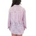 Miniatyrbilde 4 av 5: Chiffonbluse for kvinner, ensfarget, langermet med knapper Black M