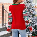 Miniatyrbilde 3 av 5: Damegenser Langermet Julemønster Rund Hals Casual Løs Pullover Genser style 3 M