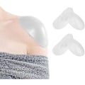 Miniatyrbillede 1 af 5: 2 Par Silikone Skulderpuder, Genanvendelige Usynlige Skridsikre Skulder Push-up Puder white white
