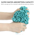 Miniatyrbild 3 av 5: 3-pack handdukar för badrum, handduksdekoration, chenille hängande handduksboll, mikrofiber fluffig absorberande mjuk liten badhandduk Blue