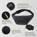 Miniatyrbilde 4 av 5: Canvas Veske - Multifunksjonell Sports Messenger Bag Reise Gåing Løping Fotturer Sykling Belteveske black