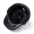 Miniatyrbillede 4 af 5: Sztxj Herre 100% Ægte Koskindshat Vinter Varm Udendørs Beskyttende Øre Ægte Læderhue Til Vinter Varmt For (sort Hårstil) 2xl {59-60cm}