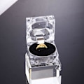 Miniatyrbillede 2 af 5: 4 Stykker Akryl Ringæske Enkelt Ring Akryl Display Smykkeskrin Akryl Ring Displayæske Ring Ørering Akryl Gaveæske Akryl Display Organizer Cas