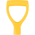 Miniatyrbilde 1 av 5: D-spadehandtak indre diameter på 3,2 cm/1,26\" erstatningsspadehandtak i plast for graving og ripping (gul)