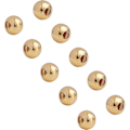 Miniatyrbillede 1 af 5: 200 stk. 4mm Gyldne Runde Løse Perler i Rustfrit Stål Metal Små Hul Glat Overflade Spacer Perler til Smykkefremstilling