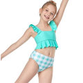 Miniatyrbillede 4 af 5: Pigebadedragt Lille Flæse Sommer Strand Delt Badedragt Bikini blue 128