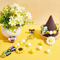 Miniatyrbillede 4 af 5: 34 stk. 12 stilarter Silikone Focal Perler Bi Blomst Sommerfugl Formet Silikone Perler Gummi Perler til Perlepenne Nøgleringe Halskæder Smykkefremstilling Håndværk