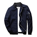 Miniatyrbillede 1 af 5: Flight Bomber Jakke Mode Afslappet Lynlåslukning Trendy Jakker Frakke Mænd 4XL Blue
