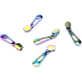 Miniatyrbild 5 av 5: 10-pack #5 Regnbågsblixtlås, blixtlåsbyte metallblixtlåsreglage blixtlåsdragsko för bagageväskor väskor bulk