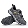 Miniatyrbilde 4 av 5: Løpesko for menn og kvinner, lett pustende gåsko, atletiske motesneakers 3D212 Gray EU 41