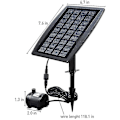 Miniatyrbillede 2 af 3: Børsteløs Solcelle Dam Vandpumpe Solcelle Vandpumpe Med Solpanel 9v 2.5w 200l / H