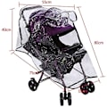 Miniatyrbilde 2 av 5: Regntrekk til Barnevogn Universal Pram Tilbehør Frontåpning Regntrekk Pvc Transparent Vanntett Vind Regn Værskjold Beskytter