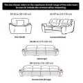 Miniatyrbild 4 av 4: 1-delad elastisk sofföverdrag för 4-sits soffa, tryckt sofföverdrag, universellt sofföverdrag, mjukt tvättbart möbelskydd (vit)